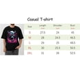 thumbnail image 2 of OIMCCIV Unisex Casual Loose T-shirt Cartoon Monster Printing Crew Neck Short Sleeve T-Shirt, 2 of 7