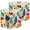 Color 5, variant on Linen Drum Lampshades Green Leaves Stained Glass 13"x13"x10" Light Shade for Table Lamps Floor Lamps Drum Lamp Shades Chandelier Lamp Shades Lampshade Replacement Assembly Required