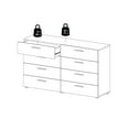 Loft 8 Drawer Double Dresser, Truffle Oak