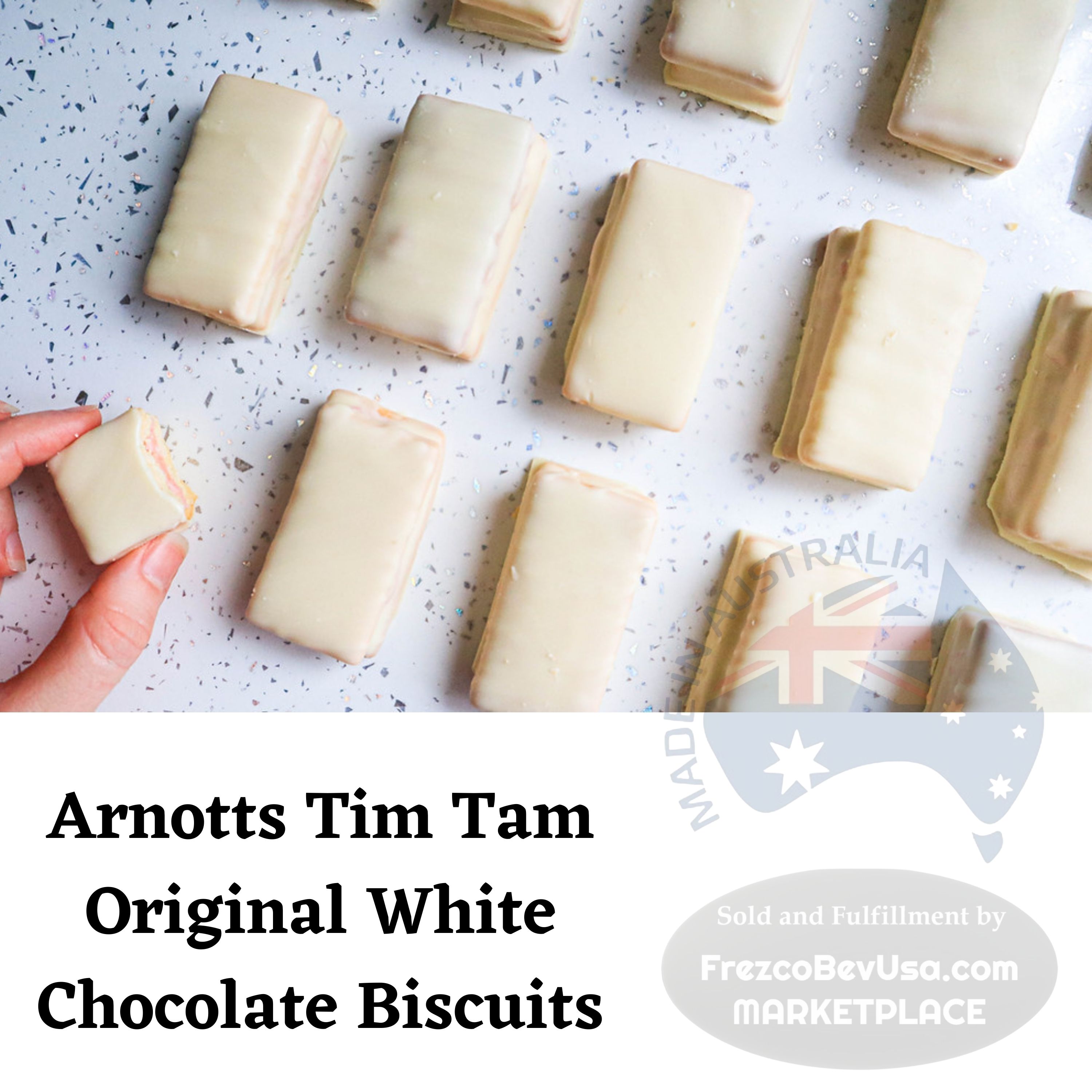 Arnotts®  Tim Tam (4 Pack Deal) Original White Milk Chocolate Biscuits | Made with Irresistible Real Chocolate
