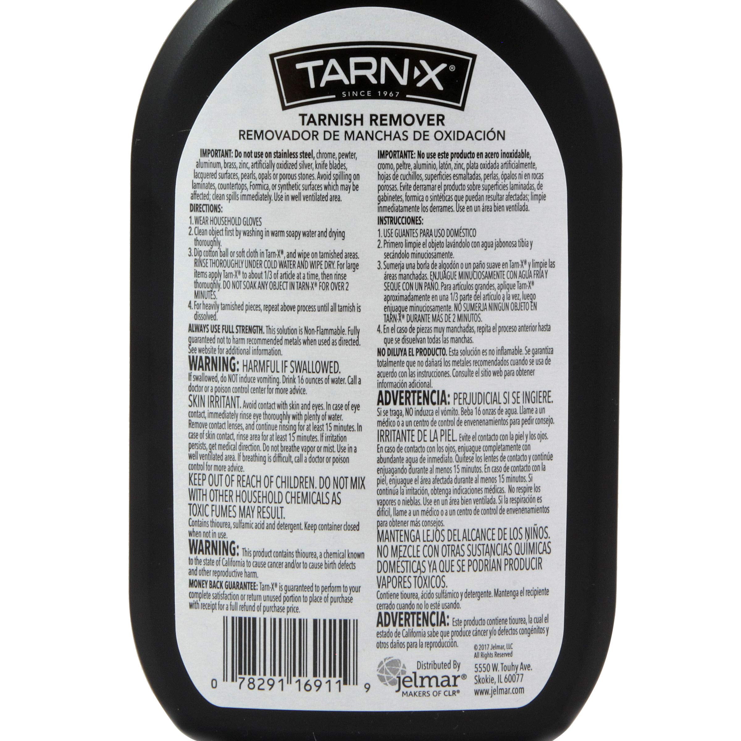 Tarn-X Tarnish Remover, 12 Ounce Bottle (Packaging May Vary) 12