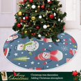 thumbnail image 6 of FMSHPON Cute Christmas Xmas Christmas Tree Skirt Stand Mat for Holiday Party Decoration Indoor Outdoor 48 inches, 6 of 6
