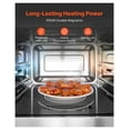 thumbnail image 2 of Countertop Microwave Oven 0.9 Cu Ft, 1000W Stainless Steel Digital Microwave, 10 Presets, 5 Levels, Multi-Lock Door, Easy Clean, Commercial Use, 2 of 9