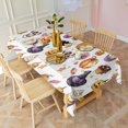 thumbnail image 2 of Halloween Treats Pattern Rectangle Tablecloth 60"x120",Waterproof Polyester Rectangle Table Cloth, Wipeable Spillproof Polyester Tablecloth for Dining, Camping, Indoor and Outdoor, 2 of 6