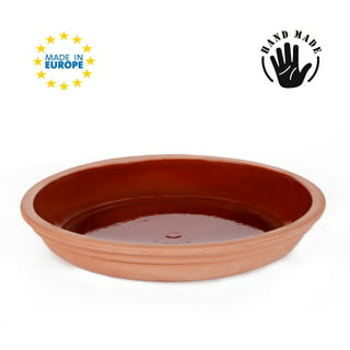 HAKAN Handmade Oval Clay Pan Set, Lead-Free Terracotta Pots for Cooking  Fishes, Meat, Vegetables, or Mushrooms, Unglazed Earthenware Pottery  Cookware