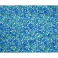 thumbnail image 4 of oneOone Polyester Lycra Turquoise Blue Fabric Batik Craft Projects Decor Fabric Printed By The Yard 56 Inch Wide, 4 of 4
