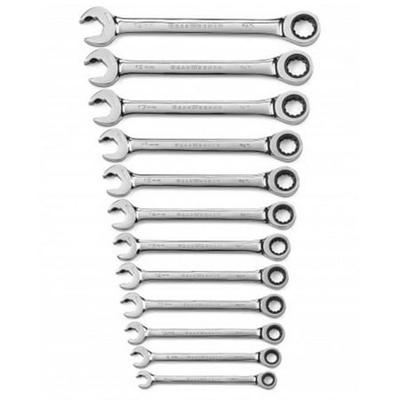 

GearWrench GWR85597 12 Point Open End Ratcheting Metric Wrench Set - 12 Piece