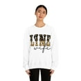 thumbnail image 2 of Lineman's Wife Line Wife Retro Lineman Wife Women's Leopard Sweatshirt, 2 of 6