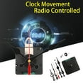 thumbnail image 2 of Kit de mecanismo de movimiento de reloj silencioso controlado por radio para bricolaje, modo de señal DCF de Alemania con 2 juegos de manecillas de repuesto para reparación, 2 of 3