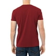 thumbnail image 2 of X RAY JEANS Mens Basic Henley Neck Short Sleeve T-Shirt, Cranberry, XL, 2 of 3