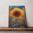 thumbnail image 5 of Sunflower Flower Canvas Wall Art 8x12 inches - Classic Elegant Rustic Sunflower Flower Watercolor Floral Canvas Print, 5 of 5
