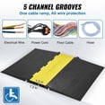 thumbnail image 3 of VEVOR 5Channel Cable Protector Ramp 22000lbs Load ADA Compliant Wire Cable Cover, 3 of 11
