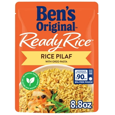 2X - Ben,S Original Ready Rice Rice Pilaf Flavored Rice, Easy Dinner Side, 8.8 Oz Pouch