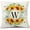 Style W, variant on Monogram Letter Y Summer Sunflower Throw Pillow Covers 18x18 Inch, Floral Bee Pillows Covers Decorative Family Last Name Initial Throw Pillowcase Decor for Couch Sofa