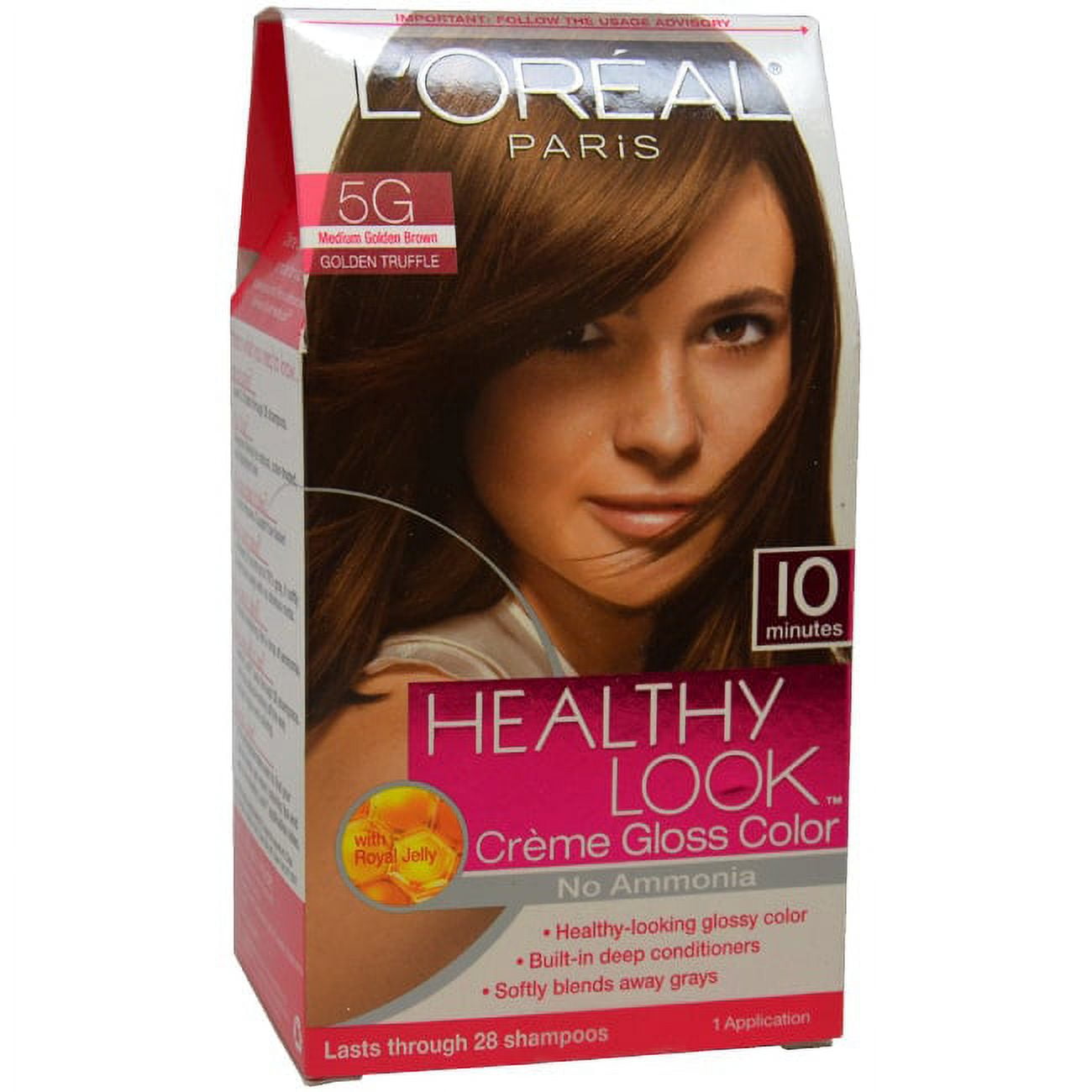 X3 Dia Richesse 5 Chestnut Light L'Oreal Color Hair Cream No Ammonia