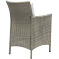 thumbnail image 4 of Modway Conduit 7 Piece Outdoor Patio Wicker Rattan Dining Set in Light Gray White, 4 of 6