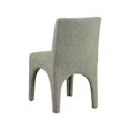 thumbnail image 6 of Meridian Furniture Gramercy Green Linen Textured Fabric Dining Chair (Set of 2), 6 of 9