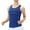 Blue, variant on Women's Solid Color Yoga Vest Sports Quick Drying Vest