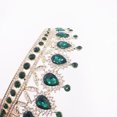 thumbnail image 5 of Milisente Queen Crowns For Women Large Crystal Bridal Wedding Tiaras With Sparkling Rhinestones(Green), 5 of 8