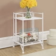thumbnail image 2 of Convenience Concepts XTRA-Storage 2 Tier Folding Metal Shelf Bookcase, White, 2 of 5