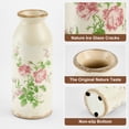 thumbnail image 2 of DAKIMOE Rustic Ceramic Vase, Decorative Flower Vase Farmhouse Decor for Home Living Room Bedroom Kitchen Office Shelf Decor,8 Inches, 2 of 7