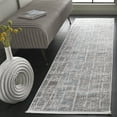 thumbnail image 2 of SAFAVIEH Mila Mildred Distressed Polyester Runner Rug, Gray/Light Blue, 2'2" x 8', 2 of 7