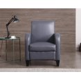thumbnail image 4 of Nathaniel Home David Gray PU accent chair with solid wood legs and frames, 4 of 5