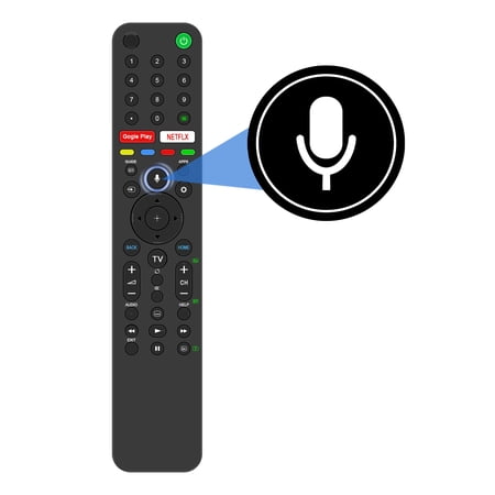 New RMF-TX500P Voice Replace Remote Control Fits for Sony TV A8H X85G X95G X8000 X8500 X9000 X9500 Series KD-43X8000H KD-49X8000H KD-55A8H KD-55X8000H KD-65X9500G KD-65X9500H KD-75X8000H
