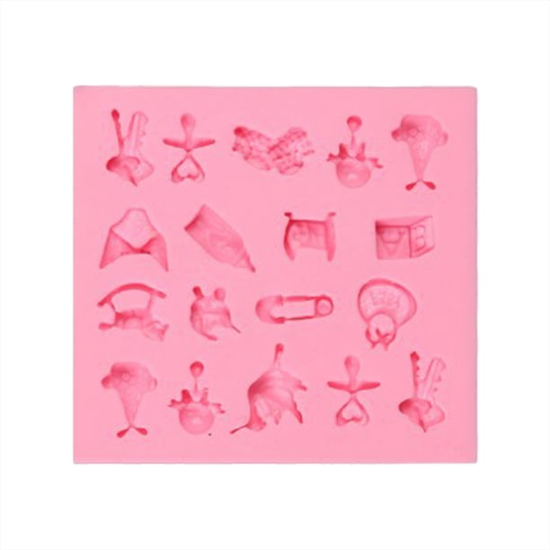 Gibobby Llave de animados Animales lindos y perros Una variedad de moldes de silicona líquida Punto para hornear Fondant Chocolate Moldes de(PK1)
