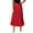 Red, variant on Zszcpp High Waisted Skirts For Women Ruffled Chiffon A Line Midi Skirts Temperament Slim Fit Thin Women'S Skirt