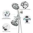 thumbnail image 4 of Proox 5 inch High Pressure Dual 2 in 1 Rain Showering Faucet Handheld Combo Set with Bathtub Spout, 4 of 7