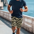 thumbnail image 3 of XYZCANDO Camouflage Couple Matching Beach Set Men Board Shorts Women Drawstrings Bikini High Waisted Bathing Suit Matching Swimwear Hawaiian Style Vacation Outfit for Beach, 3 of 6