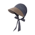 thumbnail image 4 of AJGRHE Packable Sun Hat Beret Style Headwrap For Outdoor Daily Casual Leisure Activities Adjustable Foldable Summer Beach Cap Grey One Size, 4 of 4