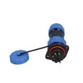 thumbnail image 4 of Flange Power Connector, Waterproof Plug Socket IP68 Protection Screw Crimping With Silicone Ring For Electrical Equipments 2 Pin,3 Pin,4 Pin,5 Pin, 4 of 8