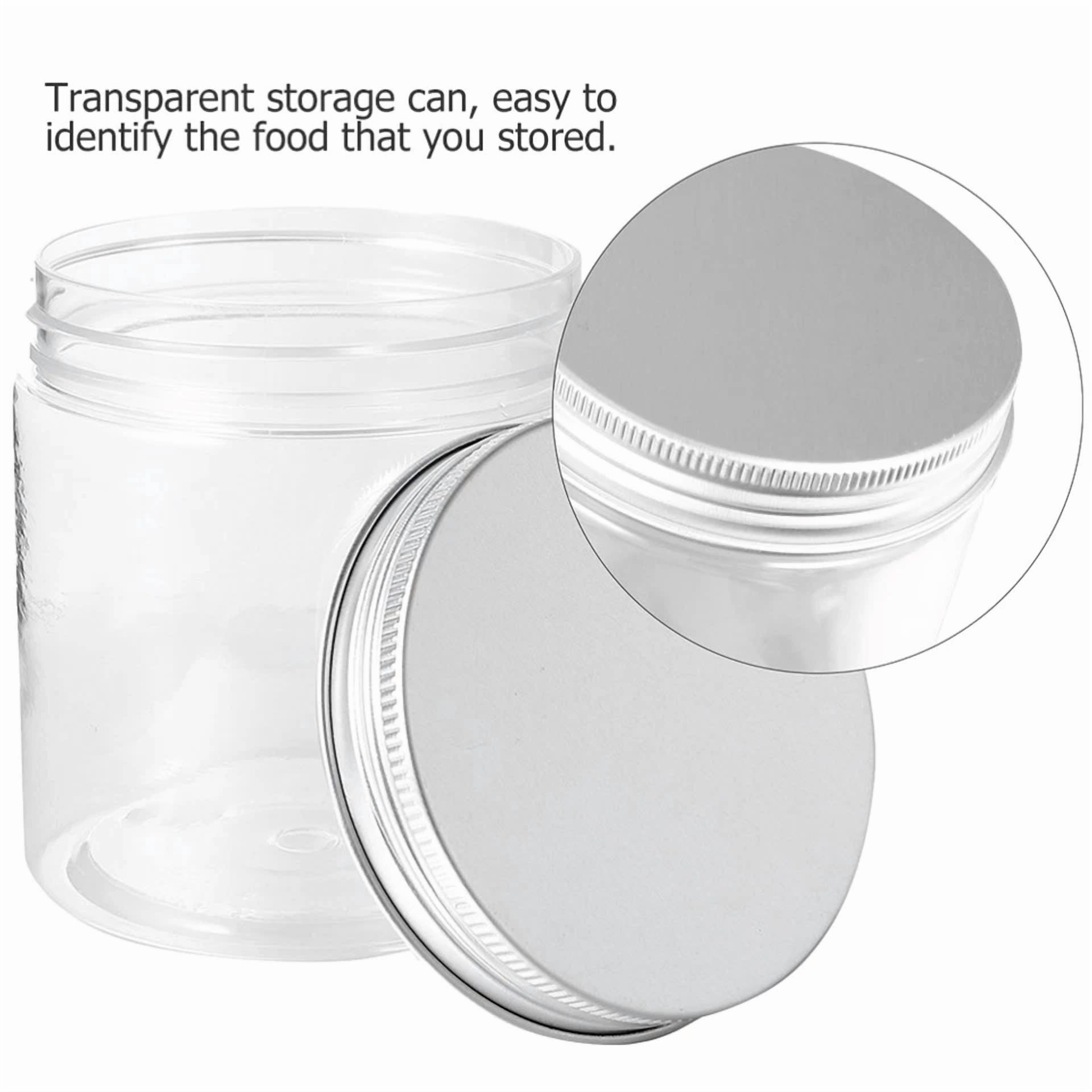 6 Pcs Small Mason Jars With Lids Mini Plastic Bottle Baby Food Storage