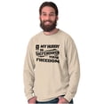 thumbnail image 5 of US Army Logo Hubby Defending Freedom Women's Long Sleeve T Shirt Brisco Brands S, 5 of 6
