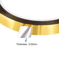 thumbnail image 3 of Uxcell Gold Tone Metalized Tape 16mm x 50m/164ft Decor Tape for Graphic Arts,Boat Trim, 3 of 4