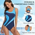 thumbnail image 4 of Atercel Women's Athletic One-Piece Swimsuit – Tummy Control Training Swimwear for Gym & Pool, 4 of 7