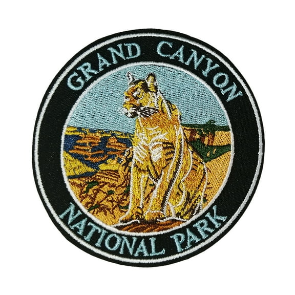 Grand Canyon National Park Cougar Embroidered Patch Iron/SewOn Applique Souvenir