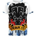 thumbnail image 1 of DJ Crank it to Eleven 11 Super Bass Speakers All Over Mens T Shirt Multi X-LG, 1 of 2