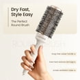 thumbnail image 3 of AIMIKE NaturaVol 2.5" Round Brush for Blowout, Medium Thermal Ceramic Hair Brush for Fine Hair, Adds Volume & Smooth Shine, 3 of 9
