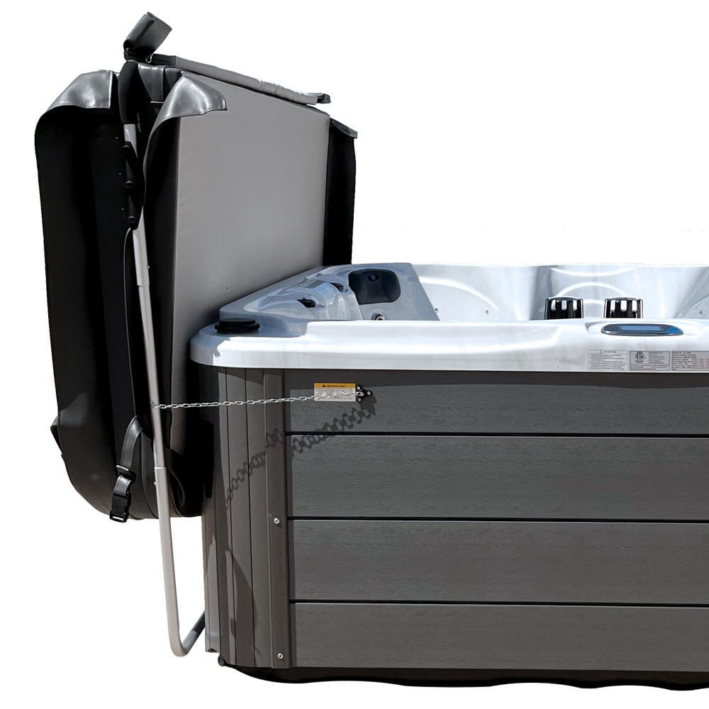 Puri Tech Cover Lifts Fold Bottom or Deck Mount Spa & Hot Tub Cover Lift Removal Silver 11.53 lb