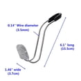 thumbnail image 5 of Universal Bling Car Seat Back Hook Headrest Hook Rhinestone 2pcs, 5 of 5
