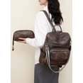 thumbnail image 4 of Backpack Purse For Women Leather Anti-theft Fashion Travel Backpack Ladies Shoulder Bags, 4 of 9