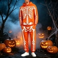 thumbnail image 2 of Norvella Mens Halloween Outfit Sets 2 Piece Skeleton Print Long Sleeve Hooded Pullover Sweatshirts Drawstring Jogger Pants, 2 of 8
