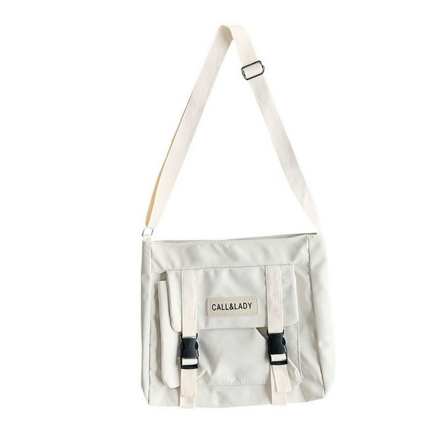 Bandolera Chic de lona para mujer 34x30 cm