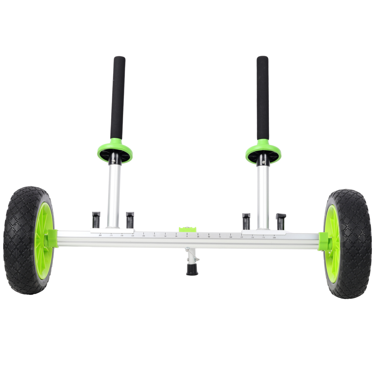 Sit On Top Kayak Cart Heavy-Duty Plug-in Kayak Dolly with 10 Inch PU Wheels Width Adjustable for Kayak Transport
