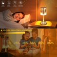 thumbnail image 5 of Jinsinto 16 Colors Changing RGB Touch Lamp, Acrylic Table Lamp with Remote Control and USB Charging, Diamond Bedside Lamp for Bedside Table, Living Room, Bedroom, Party Decor, 5 of 5