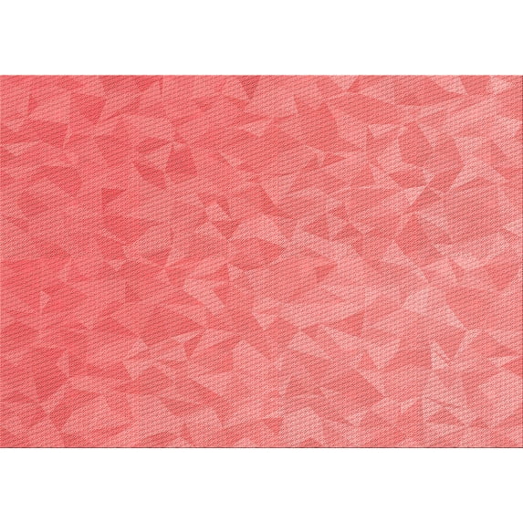 Ahgly Company Machine Washable Indoor Rectangle Transitional Fire Engine Red Area Rugs, 7' x 10'