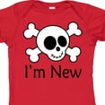 thumbnail image 4 of Inktastic I'm New Cute Skull Baby Boys or Girls Baby Bodysuit, 4 of 5